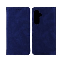 Leather Flip Cover with Internal Pocket for Samsung Galaxy S23 FE Blue Leather Flip Cover with Internal Pocket for Samsung Galaxy S23 FE Blue
